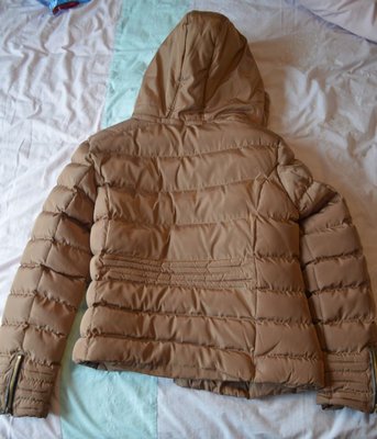 M********, My Wife's friends puffa jacket. Back view