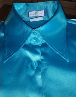 Awesome high collar satin!!