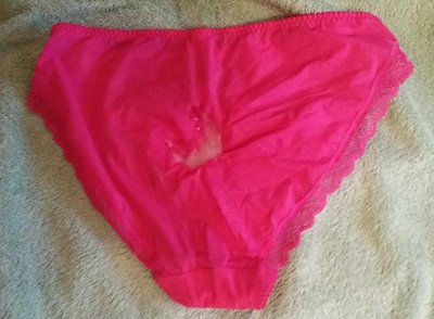 Such a naughty boy with my good lady's silky satin panties...