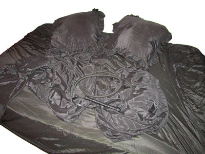 black satin bed linen