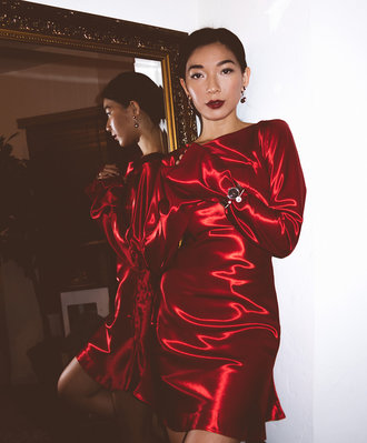 Line By K Satin Holiday Dress Honey & Silk-4 SM 4.jpg