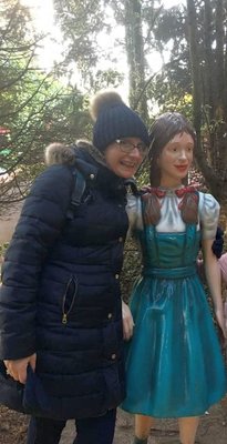 Made a nice rustling sound as she walked.