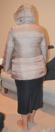 In her friends sexy coat
