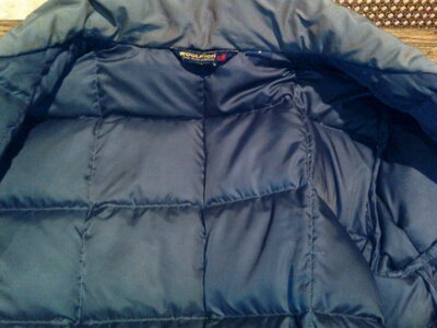 This was one she had previously, I had my way in her sleeves, lining a pockets on several occasions then watched her wear it afterwards