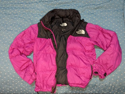 Pink Northface Nuptse - Front.jpg