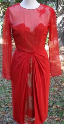 I think a load on the sheer part running down onto the silk skirt would be a good place to start !!!