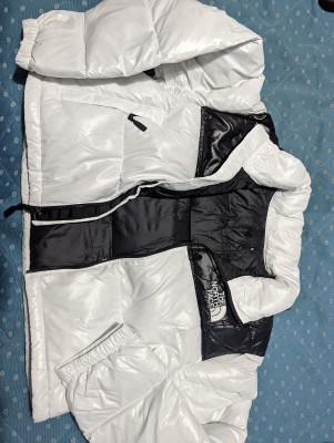 White Shiny Northface Nuptse - (Unzipped).jpg