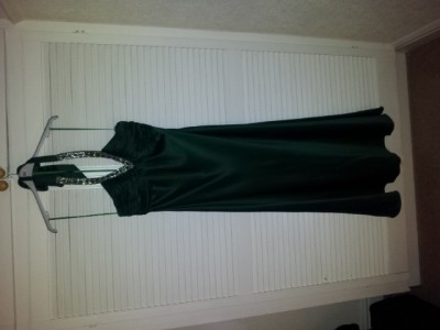 Green Satin Dress Star By Julien Macdonald Stunning And Very Sexy,