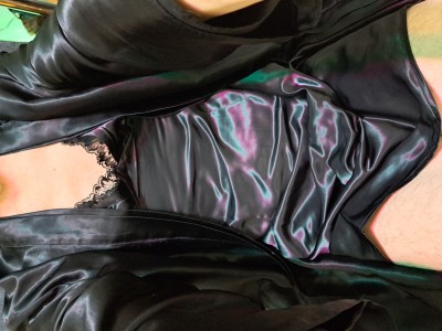 I've taken the blouse off to feel the robes better