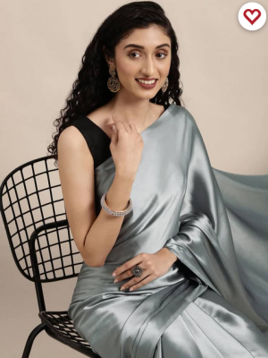 Screenshot 2023-09-21 at 05-54-21 Grey plain satin saree with blouse - Griva Designer - 3904641.png