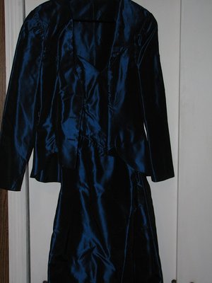 Royal blue taffeta
