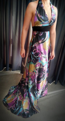 Multi-colour long satin dress-0011.jpg