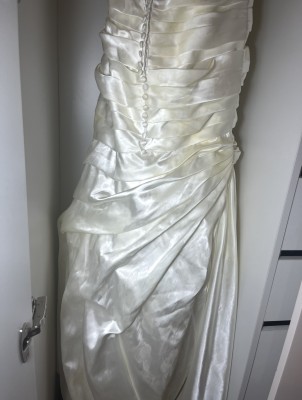 Backside of the dress after being fucked over and over again