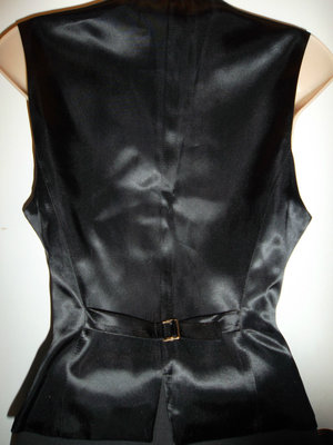 Satin back of a waistcoat