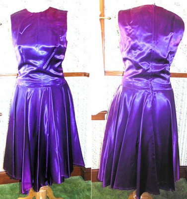 Satin dance dress