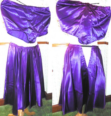 Matching Satin Circle Skirt and pants