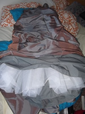 Another shot of inside the gown, check out all the layers, makes a really sexy noise when i move in it