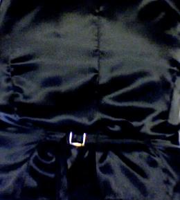 Lower part of the satin back of my new waistcoat.