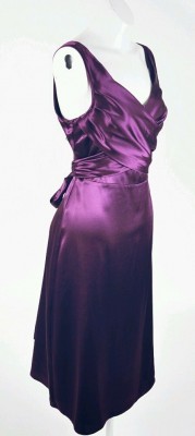 purple satin wrap dress side.JPG