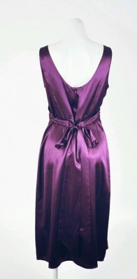 purple satin wrap dress back.JPG