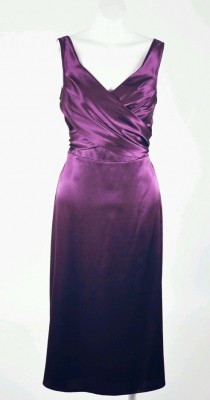 purple satin wrap dress front.JPG