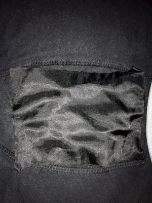 the new satin pad in my underware