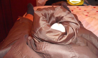 Sexy lined sleeve grips my shaft